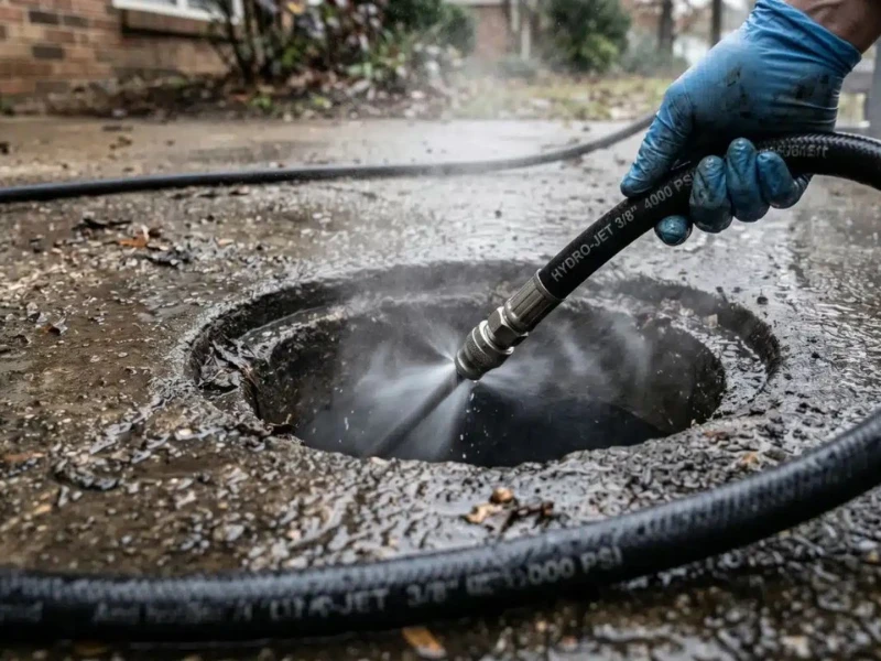 Professional drain cleaning equipment