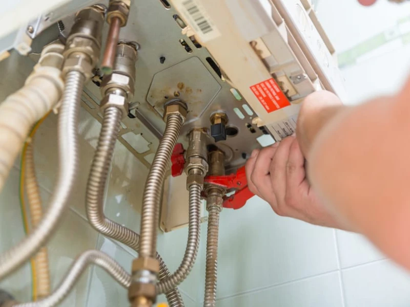 Tankless water heater installation