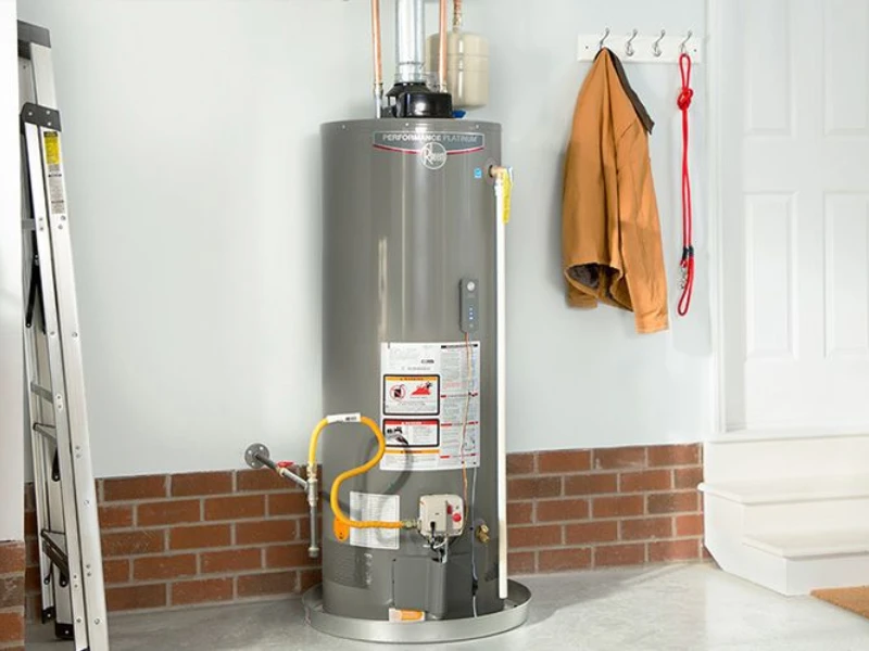 New water heater being installed as a replacement in a Chicago home